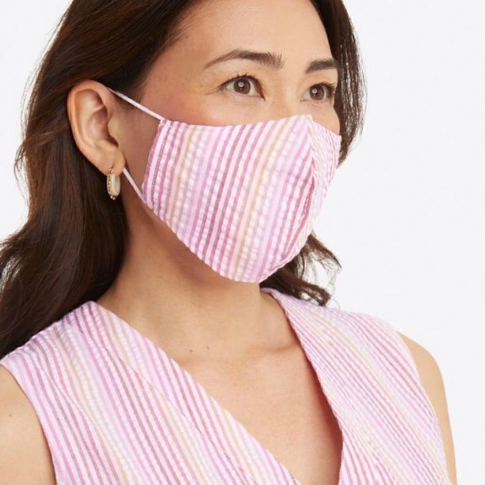 Bundle Face Mask in Pink Seersucker Ipsy bag